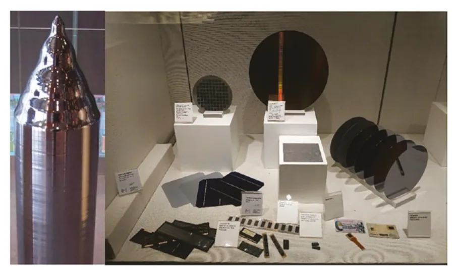 硅锭与硅晶圆（Stahlkocher, 2004）（Mineralogy Museum, 2017）